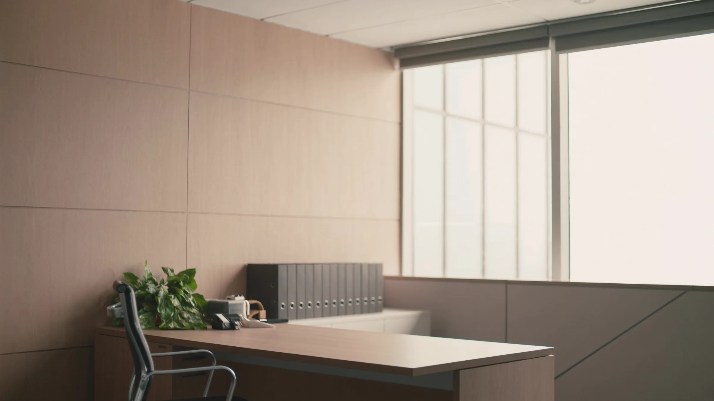 Marketing comptable, cabinet comptable, bureau épuré avec classeurs