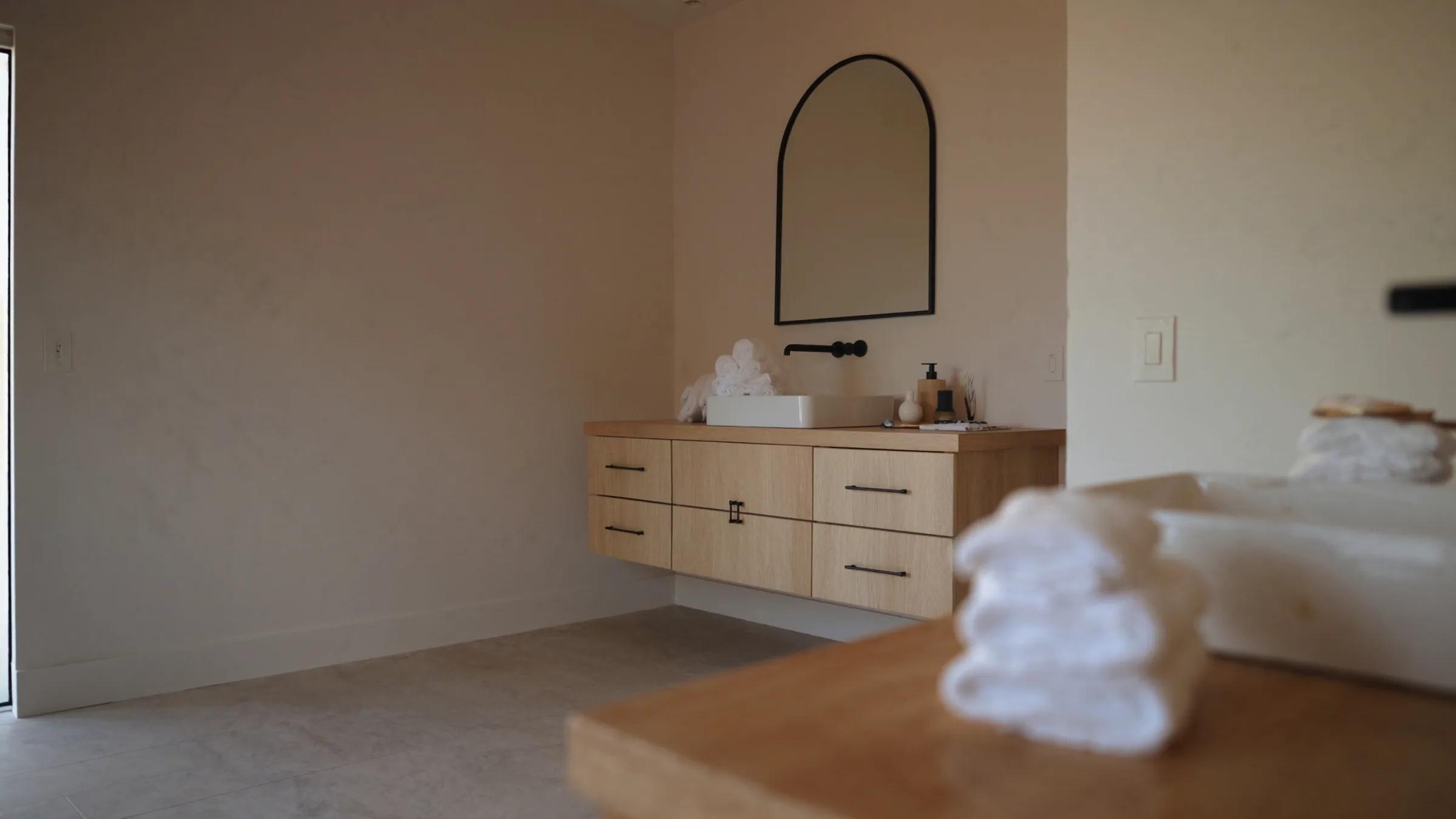 Plumber marketing, residential plumbing, modern renovated bathroom